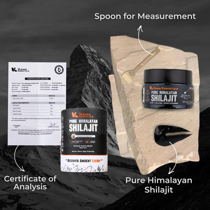 Golden Grade A Himalayan Shilajit Resin – Premium Shilajit for Men & Women – Boosts Energy & Immunity – Packed with 85+ Trace Minerals & 75%+ Fulvic Acid – Lab-Tested, 30g