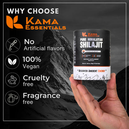 Golden Grade A Himalayan Shilajit Resin – Premium Shilajit for Men & Women – Boosts Energy & Immunity – Packed with 85+ Trace Minerals & 75%+ Fulvic Acid – Lab-Tested, 30g